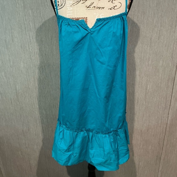 Boohoo Teal Sleeveless Mini Dress Size 16 - Picture 2 of 11